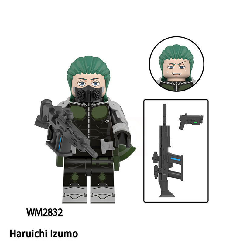 Japan Anime Kaiju No. 8 Hibino Kafka Bricks Kids Toys Compatible
