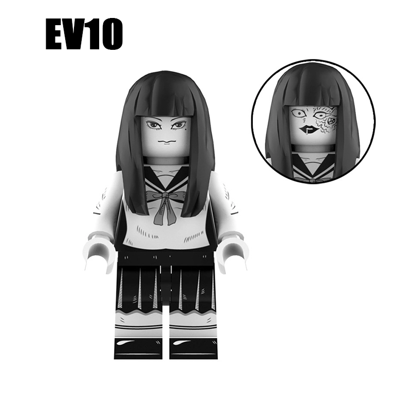EV07 EV10 American Horror Movies The Nun Valak Minifigs Building Blocks The Conjuring Series Halloween Zombies Model Ghost Toys Boys