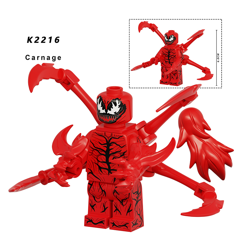 KDL832 Marvel Riot Venom Action Figure DC Comics Collection Horse Carnage Minifigs Building Blocks Children Toys Gifts Boys