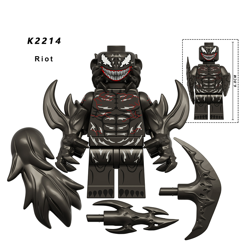 KDL832 Marvel Riot Venom Action Figure DC Comics Collection Horse Carnage Minifigs Building Blocks Children Toys Gifts Boys