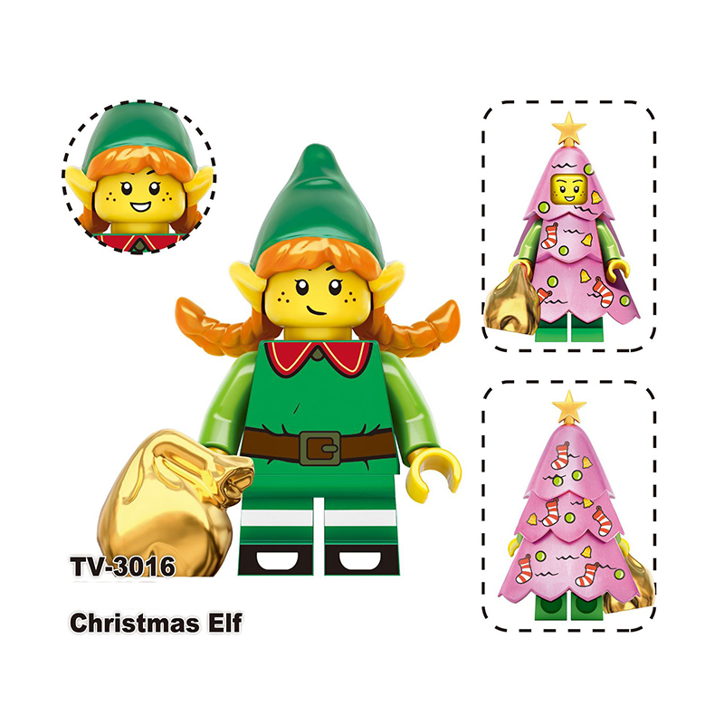 TV6302 Christmas American DC Comics Santa Rex Minifigs Builiding Blocks Jake Grinch Sally Mandalorian Toy Boys Children Gifts