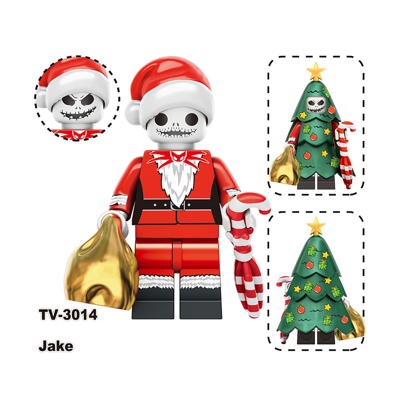 TV6302 Christmas American DC Comics Santa Rex Minifigs Builiding Blocks Jake Grinch Sally Mandalorian Toy Boys Children Gifts