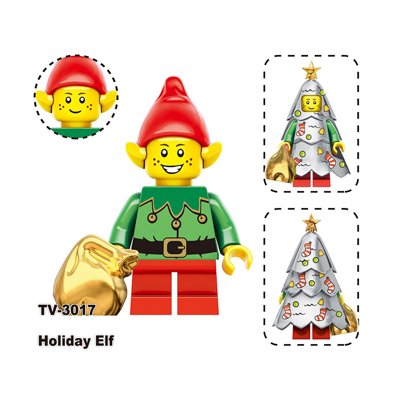 TV6302 Christmas American DC Comics Santa Rex Minifigs Builiding Blocks Jake Grinch Sally Mandalorian Toy Boys Children Gifts
