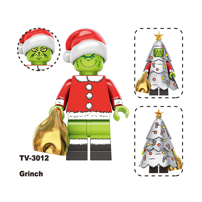 TV6302 Christmas American DC Comics Santa Rex Minifigs Builiding Blocks Jake Grinch Sally Mandalorian Toy Boys Children Gifts