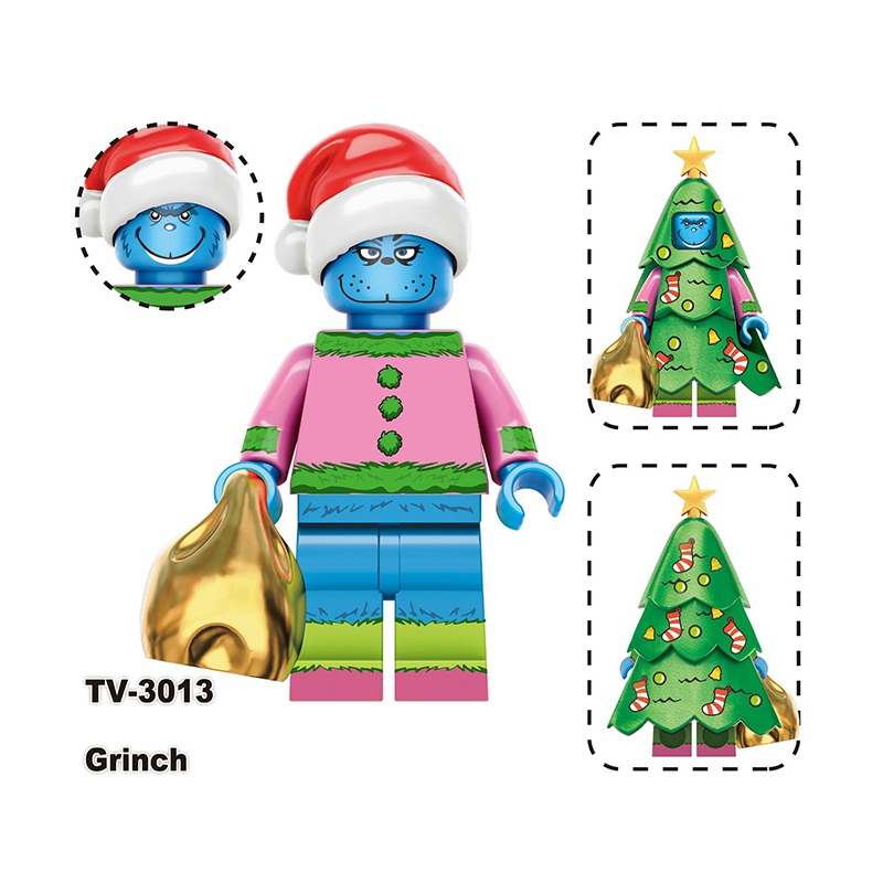 TV6302 Christmas American DC Comics Santa Rex Minifigs Builiding Blocks Jake Grinch Sally Mandalorian Toy Boys Children Gifts
