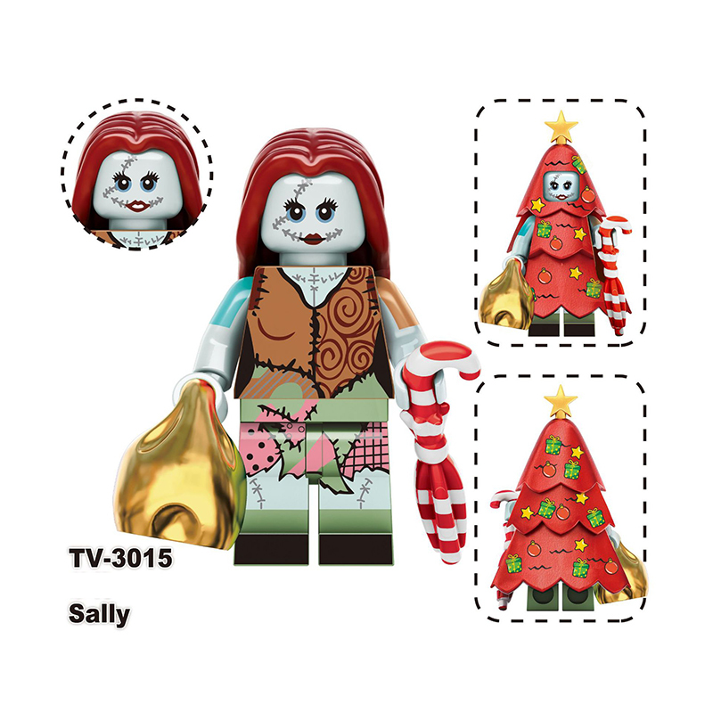 TV6302 Christmas American DC Comics Santa Rex Minifigs Builiding Blocks Jake Grinch Sally Mandalorian Toy Boys Children Gifts