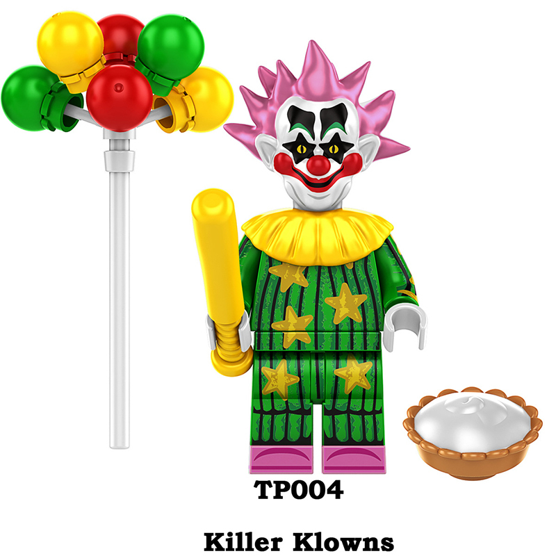 TP1001 Marvel DC Joker Action Figures Building Blocks Killer Klowns Cartoon Clown Film Minifigs Blocks Children Toys Gifts