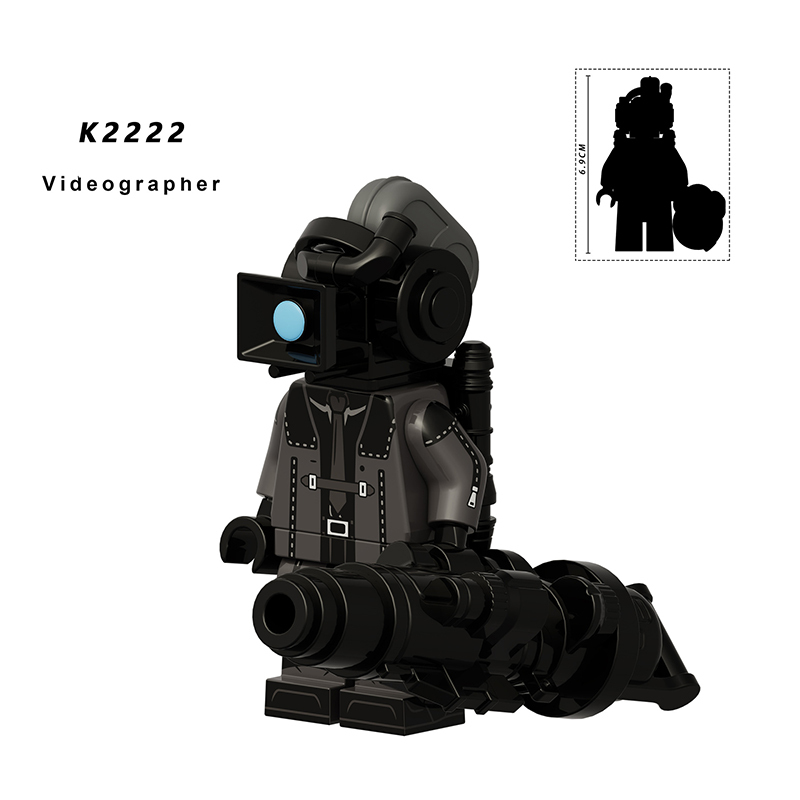 KDL833 Solider Toilet Man Fighter Action Figure DC Comics Collection Videographer Minifigs Building Blocks Children Toys Gifts Boys