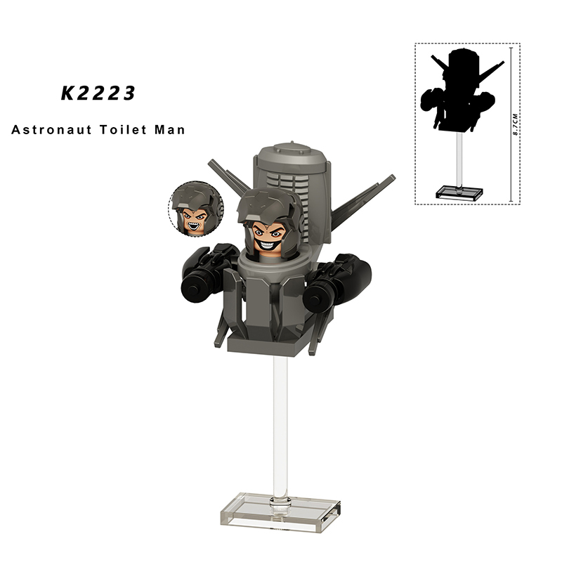 KDL833 Solider Toilet Man Fighter Action Figure DC Comics Collection Videographer Minifigs Building Blocks Children Toys Gifts Boys