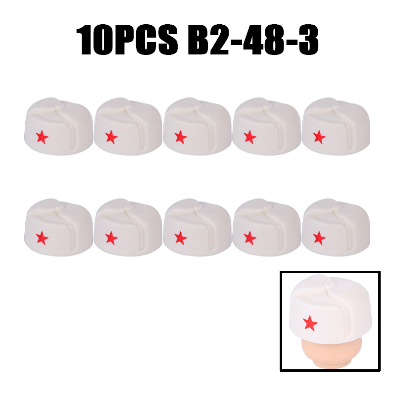 WW2 Military Soviet Soldier Helmet Building Blocks Medical Helmet Army Soliders Compatible Hats Bricks Children Gifts Toys