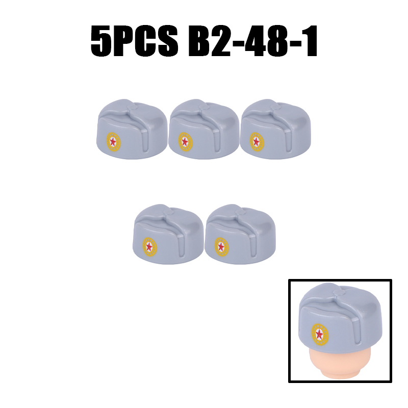 WW2 Military Soviet Soldier Helmet Building Blocks Medical Helmet Army Soliders Compatible Hats Bricks Children Gifts Toys