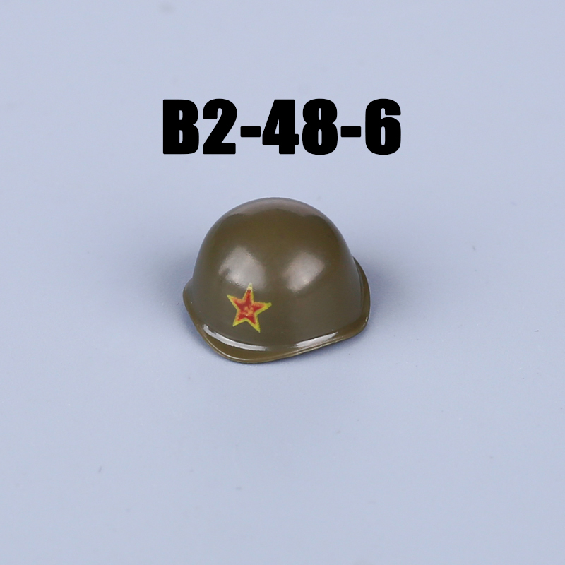 WW2 Military Soviet Soldier Helmet Building Blocks Medical Helmet Army Soliders Compatible Hats Bricks Children Gifts Toys