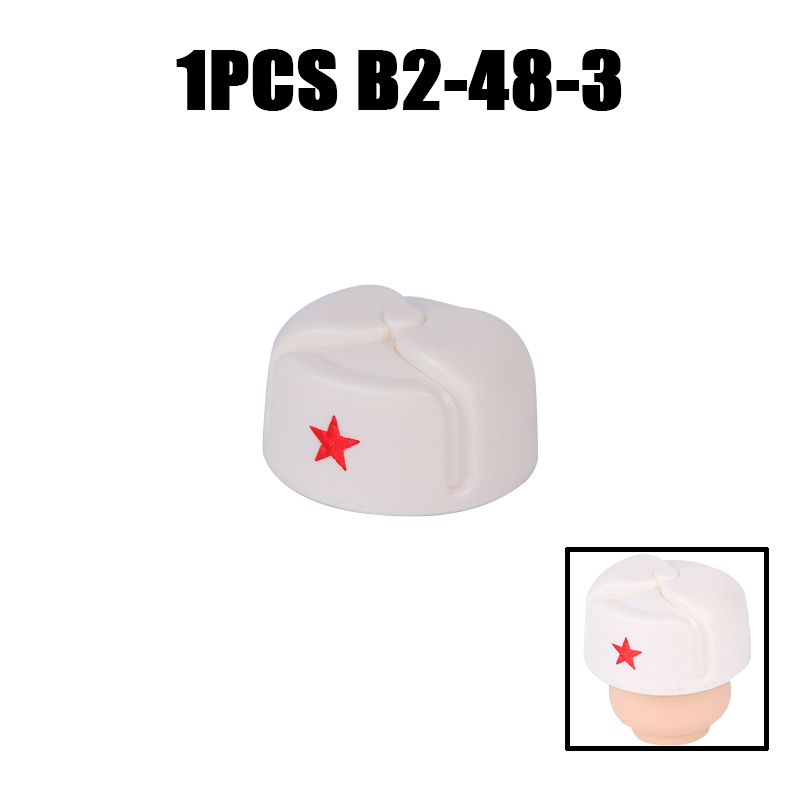 WW2 Military Soviet Soldier Helmet Building Blocks Medical Helmet Army Soliders Compatible Hats Bricks Children Gifts Toys