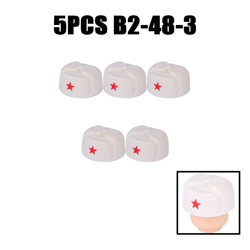 WW2 Military Soviet Soldier Helmet Building Blocks Medical Helmet Army Soliders Compatible Hats Bricks Children Gifts Toys