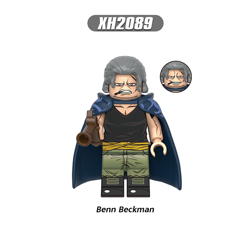 X0359 Japanese Anime One Piece Monkey D Luffy Action Figures Silvers Rayleigh Building Blocks Usopp Gild Tesoro Minifigs Children Gifts Toys