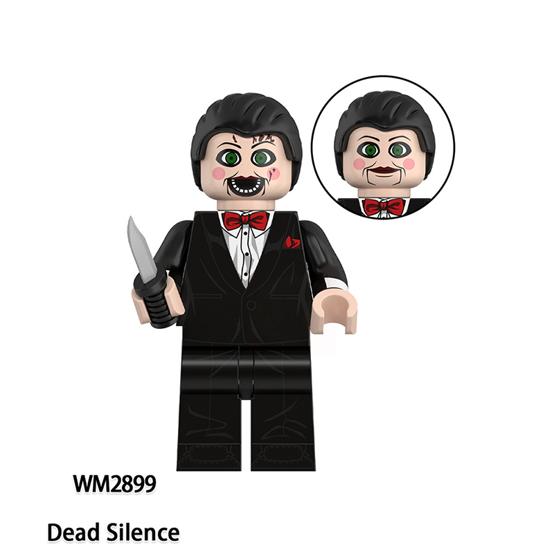 WM6205 Terror Halloween Chucky Nun Ash Anime Action Figure Terrifier Abo Silence Bricks Minifigs Children Gifts Boys Toys