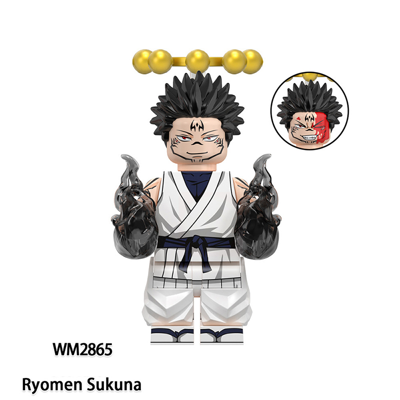 WM6201 Naruto Zenin Maki Japanese Anime Action Figure Tsukumo Yuki Ryomen Sukuna Bricks Minifigs Children Gifts Boys Toys