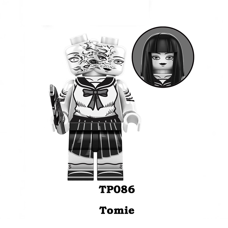 TP1011 Halloween Slender Man Annabelle Freddie Building Blocks Comic Tomie Nun Megan Minifigs Broll Anime Action Children Gifts Toys