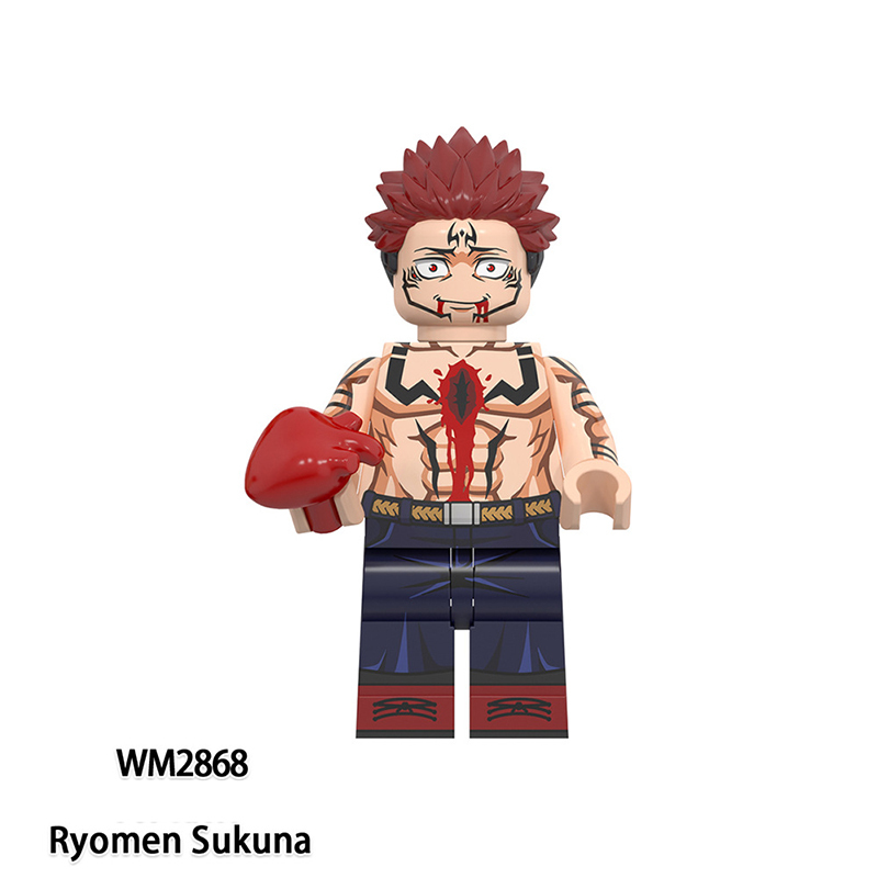 WM6202 Naruto Aeries Anime Yorozu Ryomen Sukuna Minifigs Building Blocks Kamo Noritoshi Action Figures Children Toys Gifts