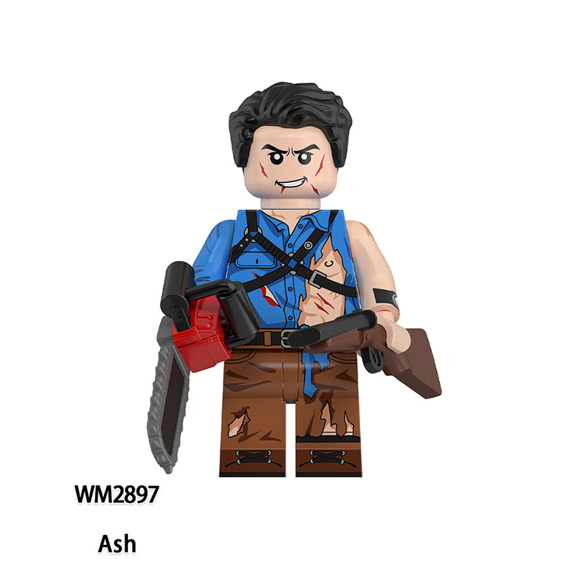 WM6205 Terror Halloween Chucky Nun Ash Anime Action Figure Terrifier Abo Silence Bricks Minifigs Children Gifts Boys Toys