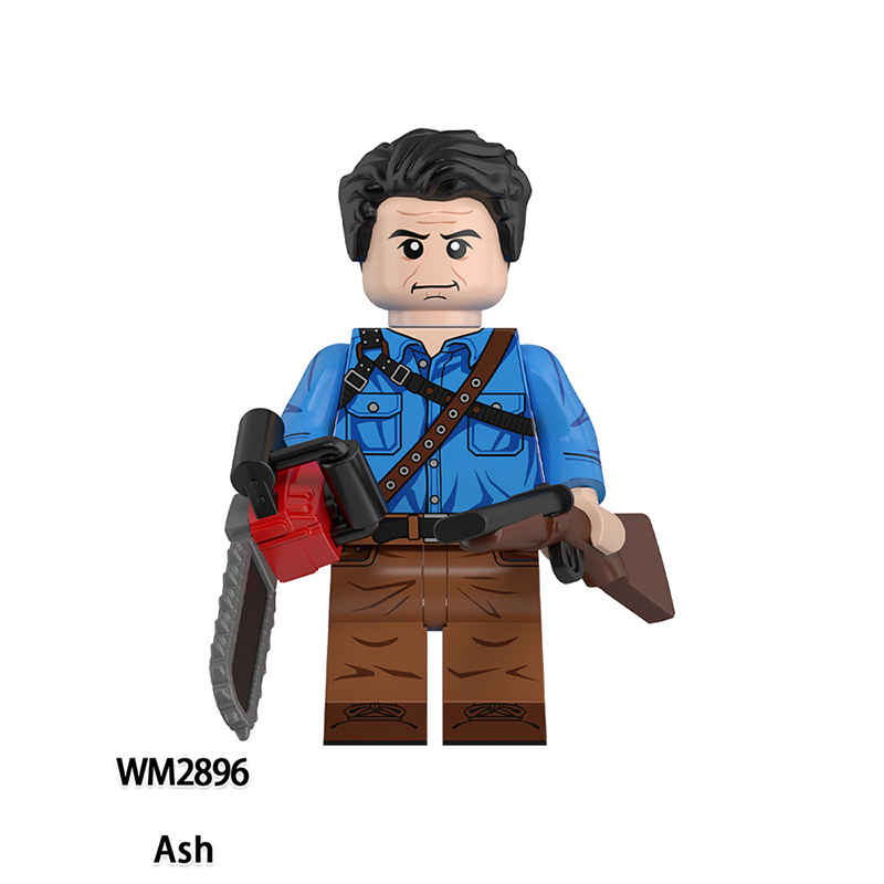WM6205 Terror Halloween Chucky Nun Ash Anime Action Figure Terrifier Abo Silence Bricks Minifigs Children Gifts Boys Toys