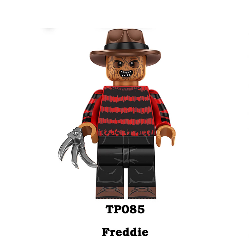 TP1011 Halloween Slender Man Annabelle Freddie Building Blocks Comic Tomie Nun Megan Minifigs Broll Anime Action Children Gifts Toys