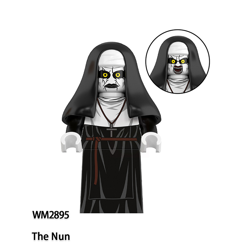 WM6205 Terror Halloween Chucky Nun Ash Anime Action Figure Terrifier Abo Silence Bricks Minifigs Children Gifts Boys Toys
