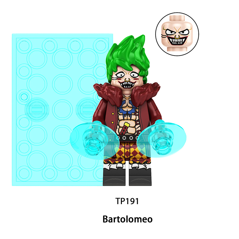 TP185 TP187 Japanese Anime One Piece Shanks Eustass Kid Action Figures Bartolomeo Building Blocks Ryuma Minifigs Children Gifts Toys TP191 TP194