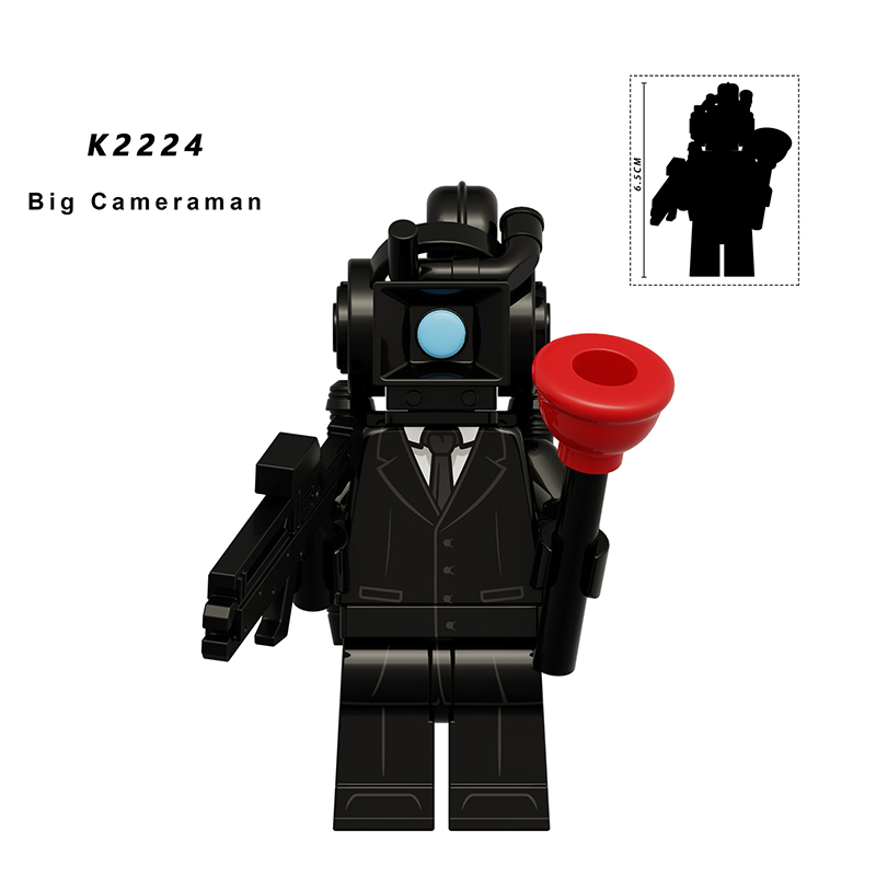 KDL834 Web Anime Series Big Cameraman TV People Building Blocks Monitor Female Minifigs Lightning Children Gifts Toys Boys