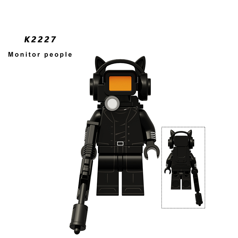 KDL834 Web Anime Series Big Cameraman TV People Building Blocks Monitor Female Minifigs Lightning Children Gifts Toys Boys