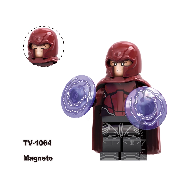 TV6208 Marvel DC Super Hero Wolverine Moon Knight Action Figures Magneto Minifigs Building Blocks Model Collection Toys Children Gifts