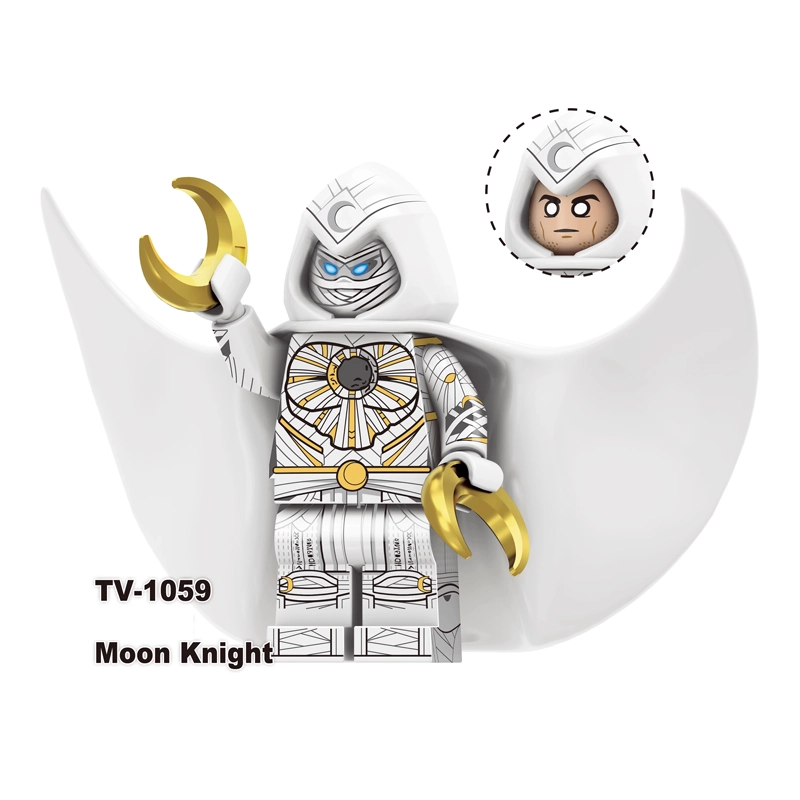 TV6208 Marvel DC Super Hero Wolverine Moon Knight Action Figures Magneto Minifigs Building Blocks Model Collection Toys Children Gifts