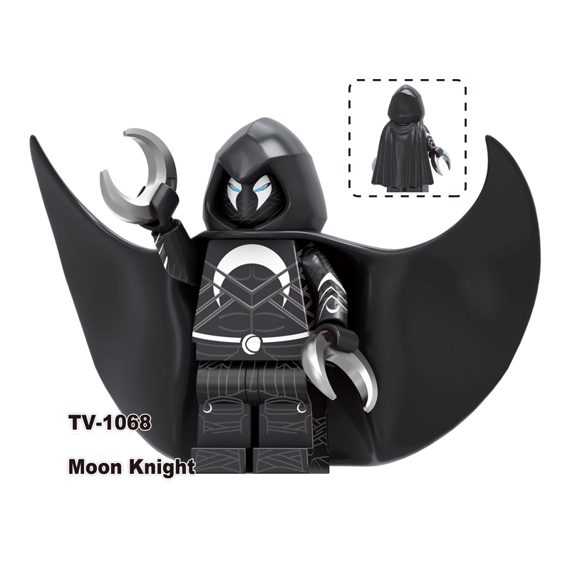 TV6208 Marvel DC Super Hero Wolverine Moon Knight Action Figures Magneto Minifigs Building Blocks Model Collection Toys Children Gifts