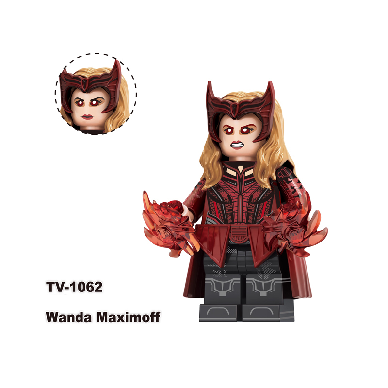 TV6208 Marvel DC Super Hero Wolverine Moon Knight Action Figures Magneto Minifigs Building Blocks Model Collection Toys Children Gifts