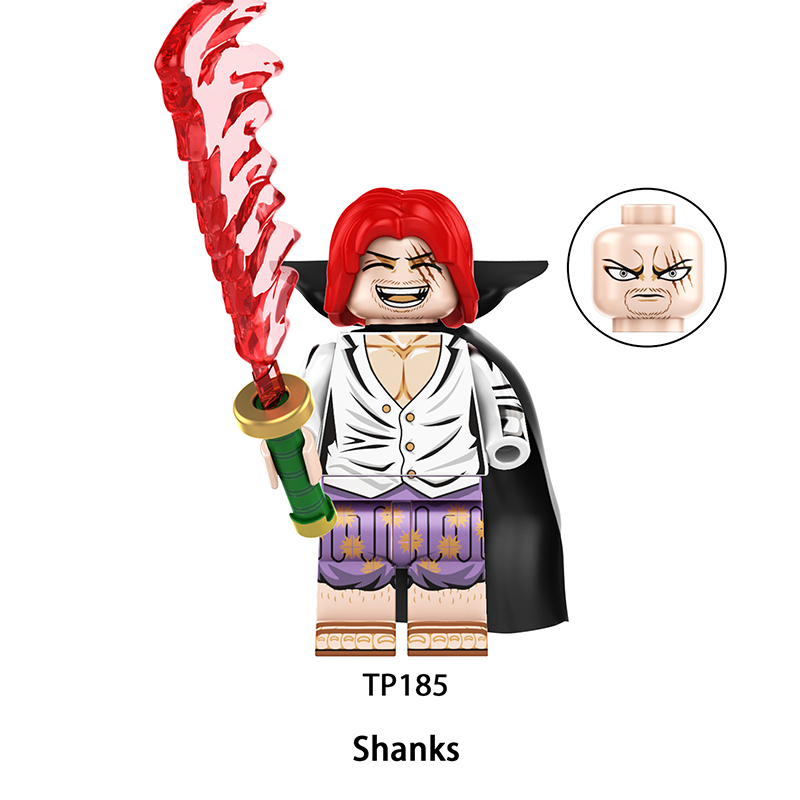 TP185 TP187 Japanese Anime One Piece Shanks Eustass Kid Action Figures Bartolomeo Building Blocks Ryuma Minifigs Children Gifts Toys TP191 TP194