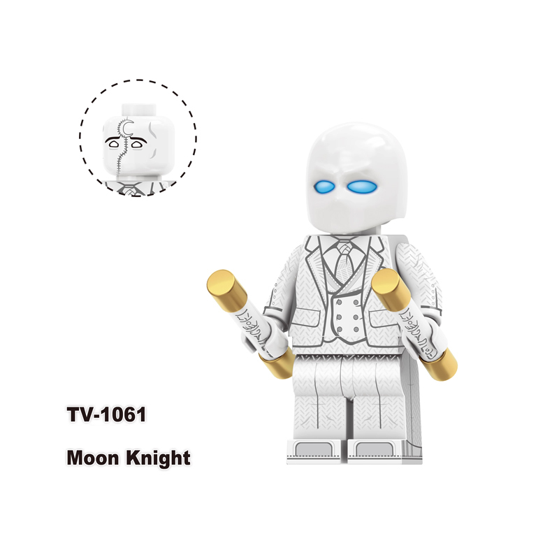 TV6208 Marvel DC Super Hero Wolverine Moon Knight Action Figures Magneto Minifigs Building Blocks Model Collection Toys Children Gifts