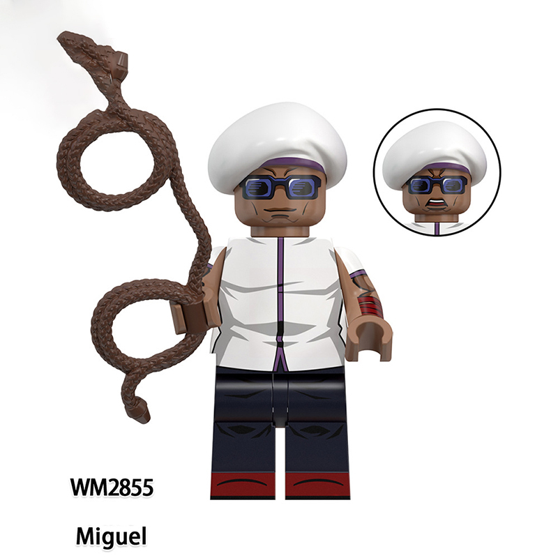 WM6200 Naruto Aeries Anime Zenin Naobito Uraume Minifigs Building Blocks Ryomen Sujuna Makora Action Figures Children Toys Gifts
