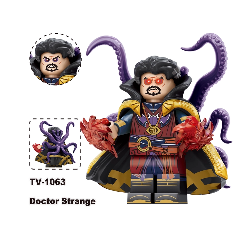 TV6208 Marvel DC Super Hero Wolverine Moon Knight Action Figures Magneto Minifigs Building Blocks Model Collection Toys Children Gifts