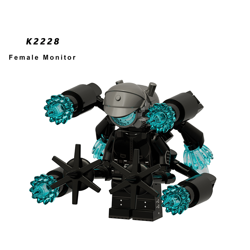 KDL834 Web Anime Series Big Cameraman TV People Building Blocks Monitor Female Minifigs Lightning Children Gifts Toys Boys