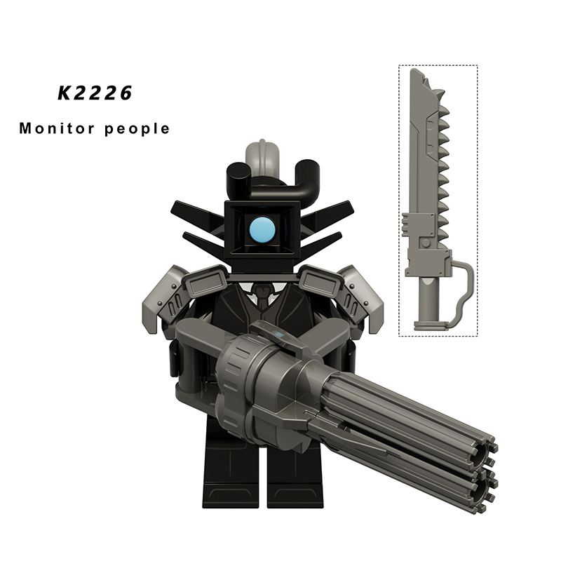 KDL834 Web Anime Series Big Cameraman TV People Building Blocks Monitor Female Minifigs Lightning Children Gifts Toys Boys