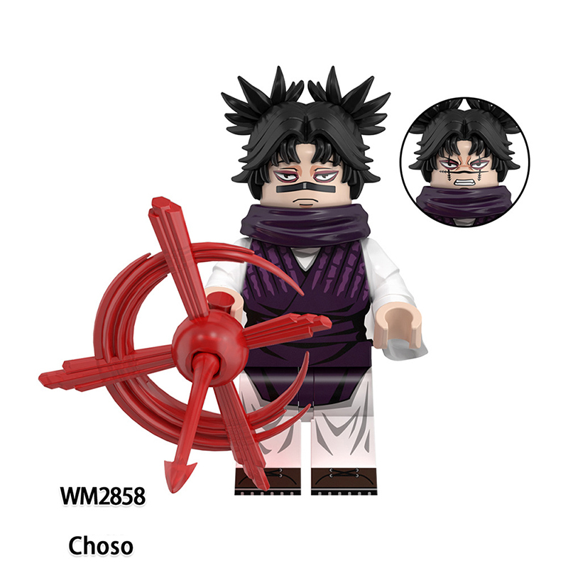 WM6200 Naruto Aeries Anime Zenin Naobito Uraume Minifigs Building Blocks Ryomen Sujuna Makora Action Figures Children Toys Gifts