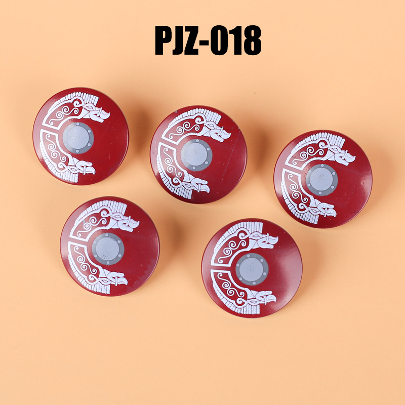 PJZ014-023 Medieval Military Knights Shields Building Blocks Middle Age Soldiers Weapons Accessories Armor Bricks Toys Kids Gift