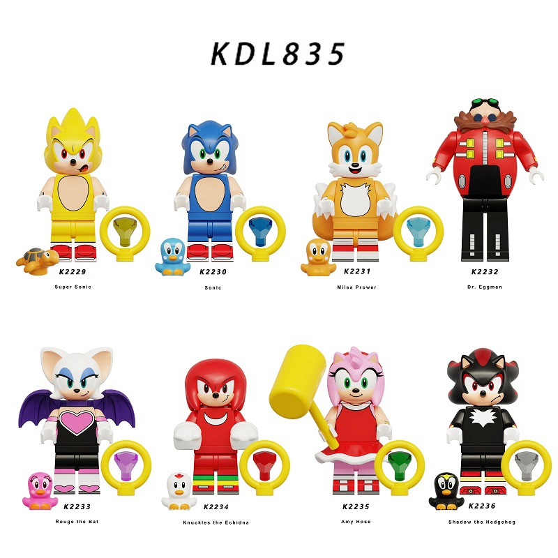 Cartoon Shadow The Hedgehog Kunckles Echidna Assemble Children Toys