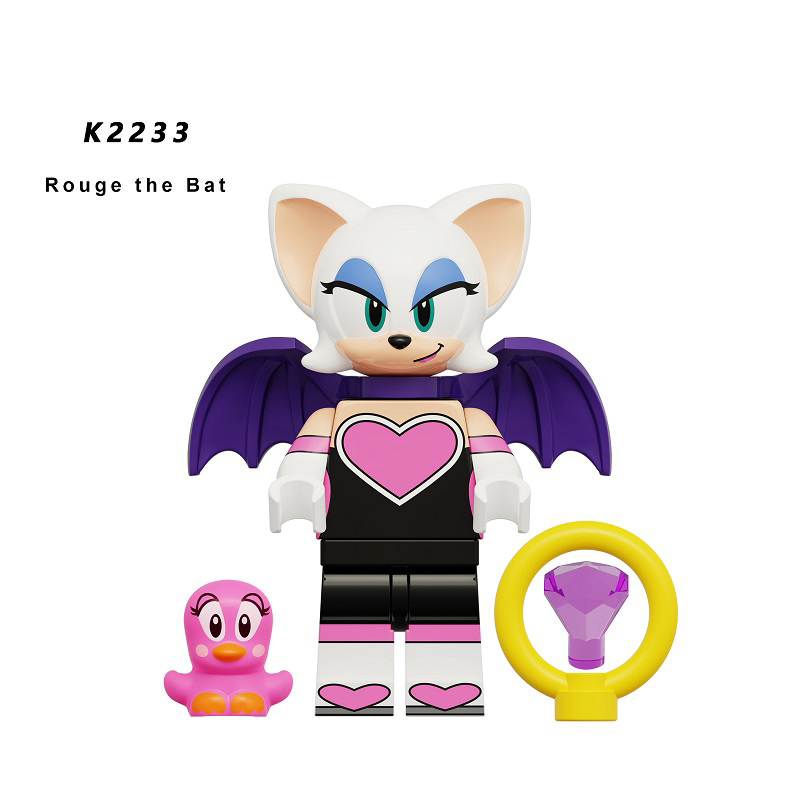 KDL835 Anime Sonic the Hedgehog Minifig Miles Prower Amy Rose Movies Action Figures Building Blocks Kids Birthday Gifts Boys