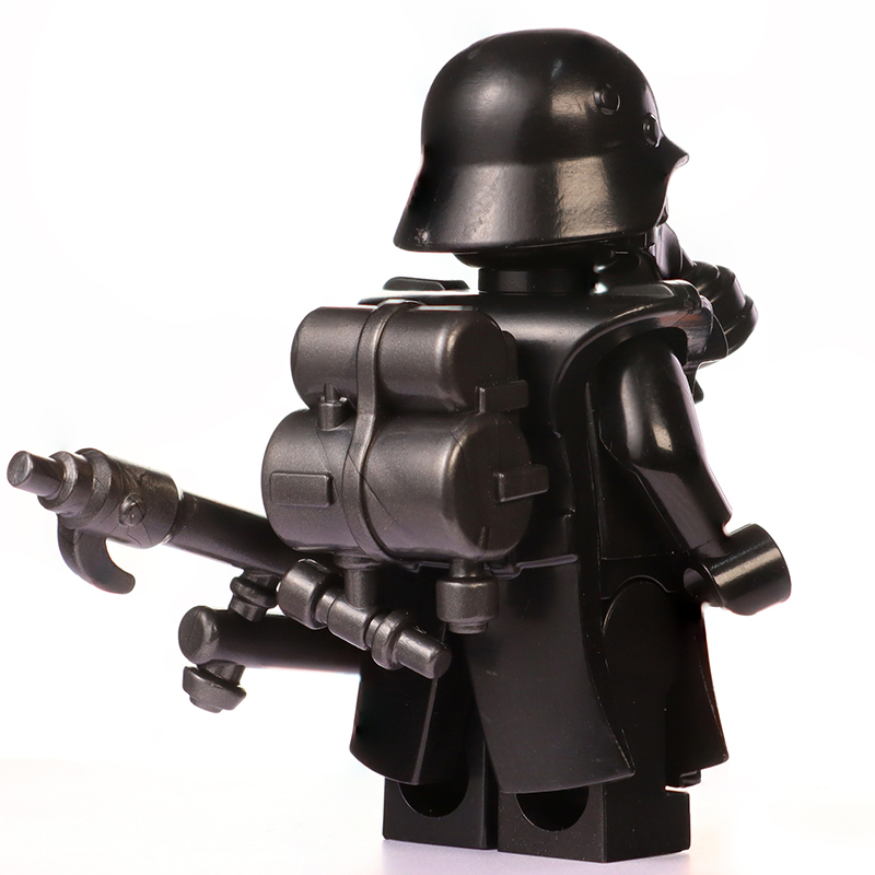 MOC Flame Soldier Black Warrior White Soldier Model Zombie Accessories Building Blocks Iron Fist 60 Type Children City Bricks Toys Gift