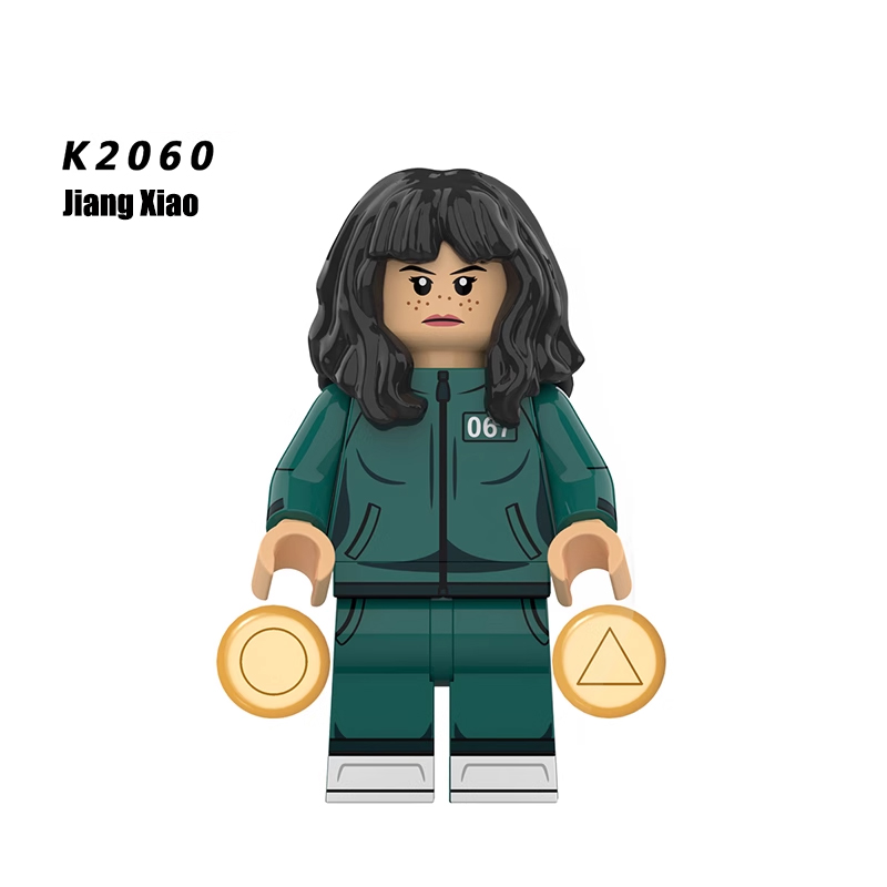 Cartoon Squid Game Boss Circle Cleanup Solider Assemble