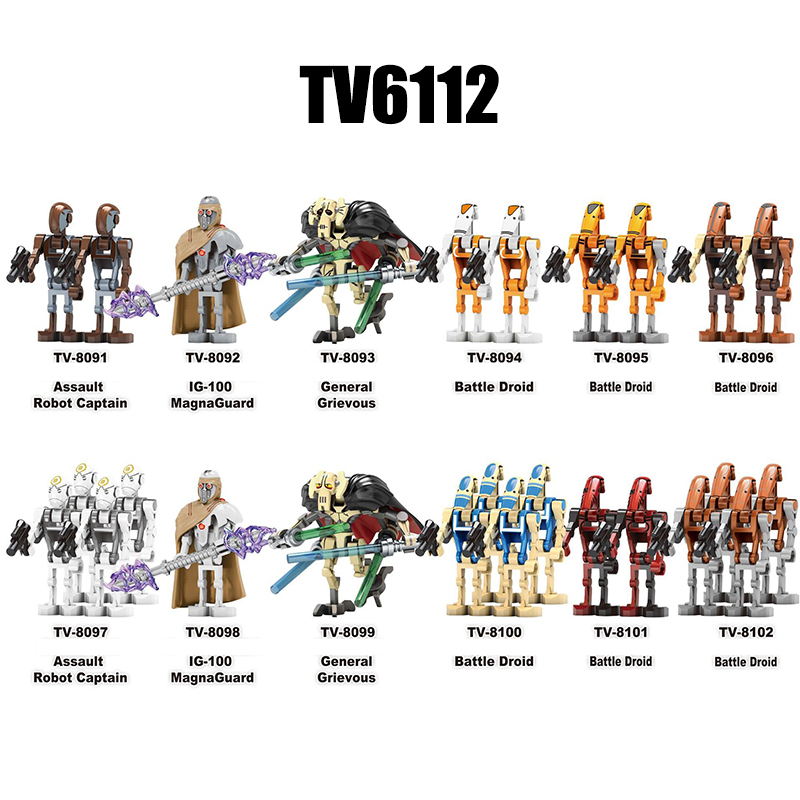 Star Wars Battle Droid Magna Guard Bricks Luke Kids Bricks Model
