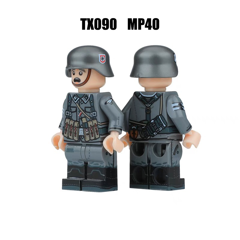 TX086-091 WW1 WW2 German Soliders Military STG44 MP40 Building Blocks War Army 98K PZB39 EMP35 Weapon SVT40 Accessoories Toys Gift