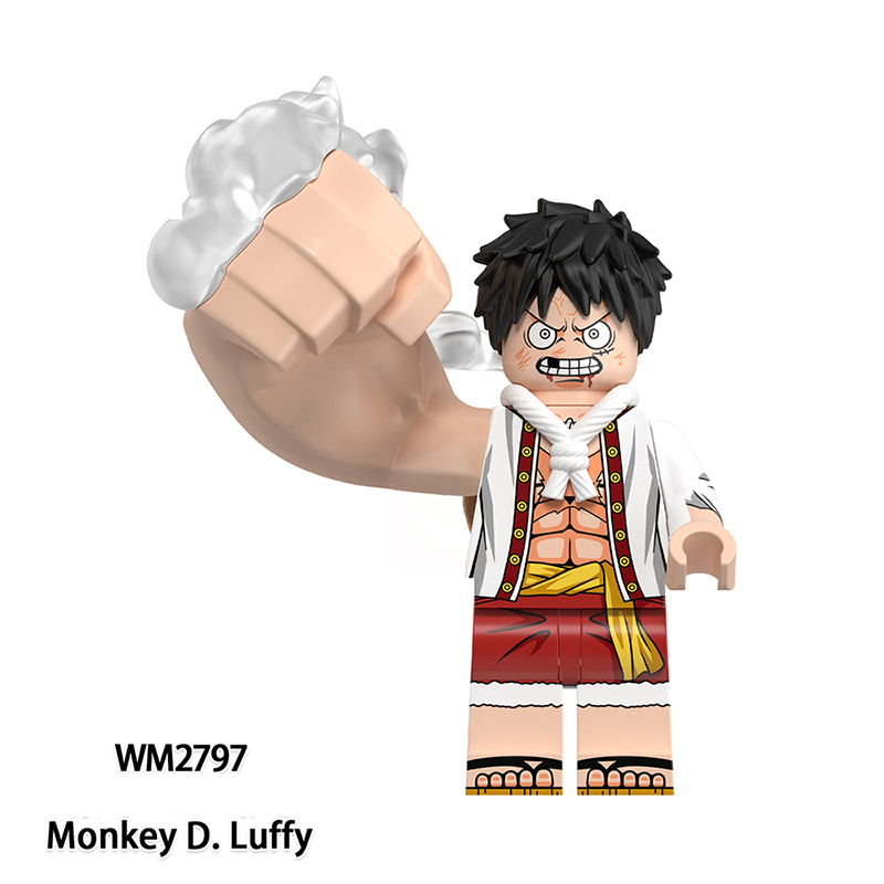 WM6193 One Piece Japanese Anime Roronoa Zoro Action Figures Monkey D.Luffy Building Blocks Nami Minifigs Cartoon Children Gift