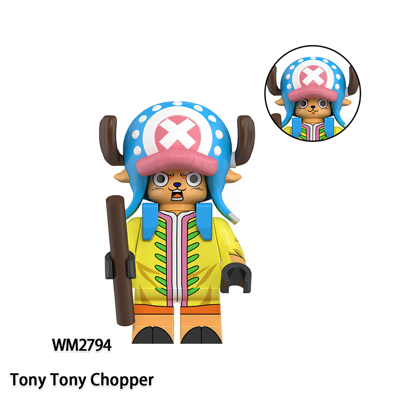 WM6193 One Piece Japanese Anime Roronoa Zoro Action Figures Monkey D.Luffy Building Blocks Nami Minifigs Cartoon Children Gift